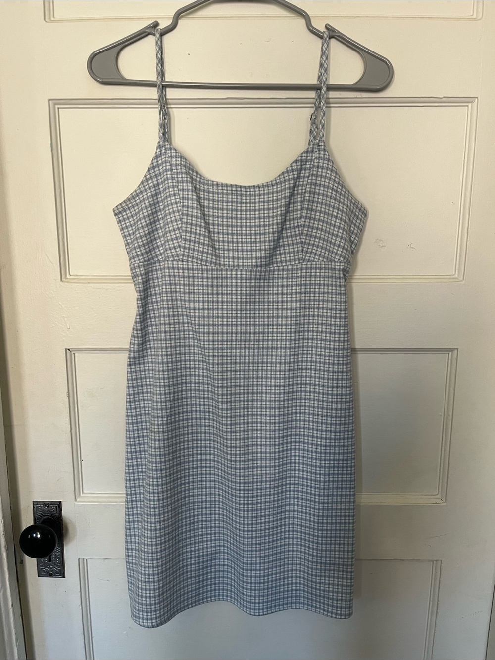 John Gault for Brandy Melville Light Blue Gingham Dress
